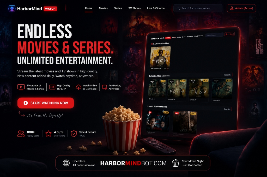 HarborMind Watch Unlimited Movies and Series